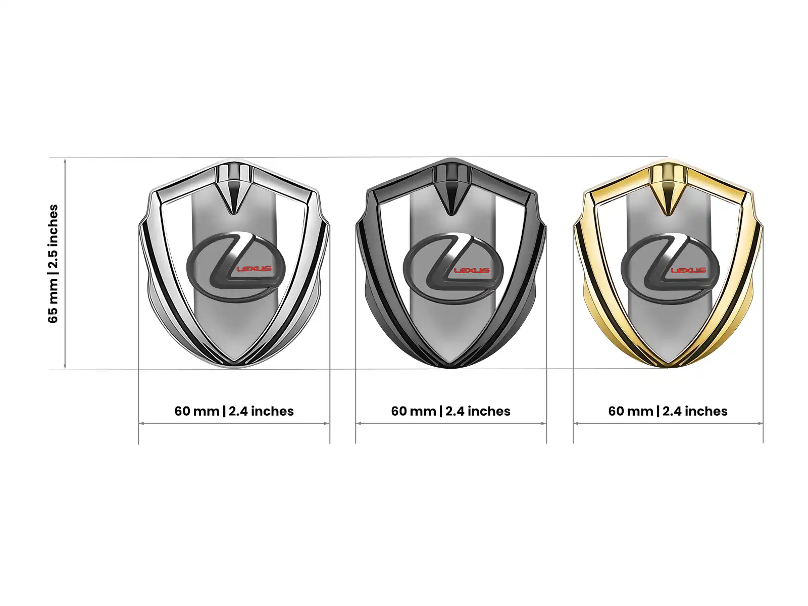 Lexus Emblem Silikon Abzeichen Max Design Solider Bau